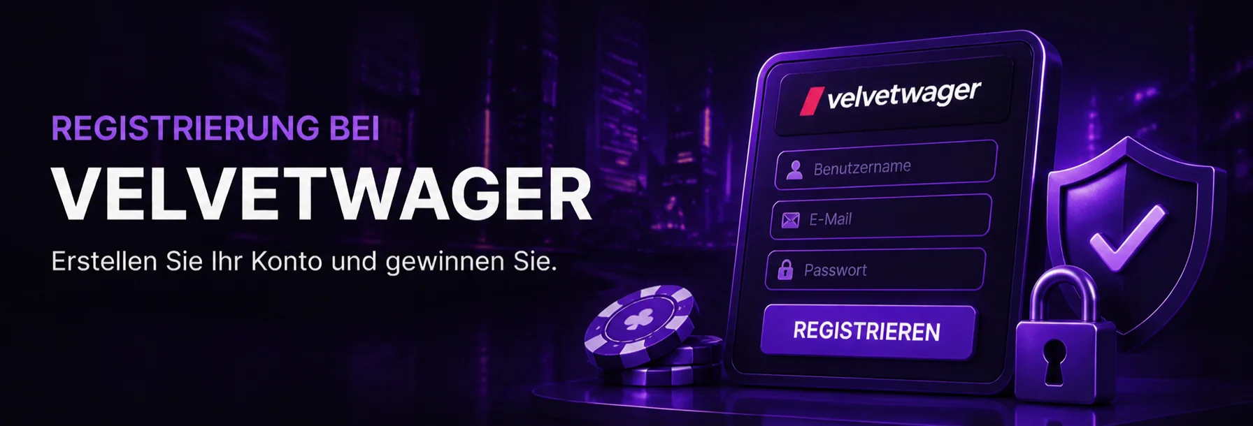 Registrierung bei VelvetWager